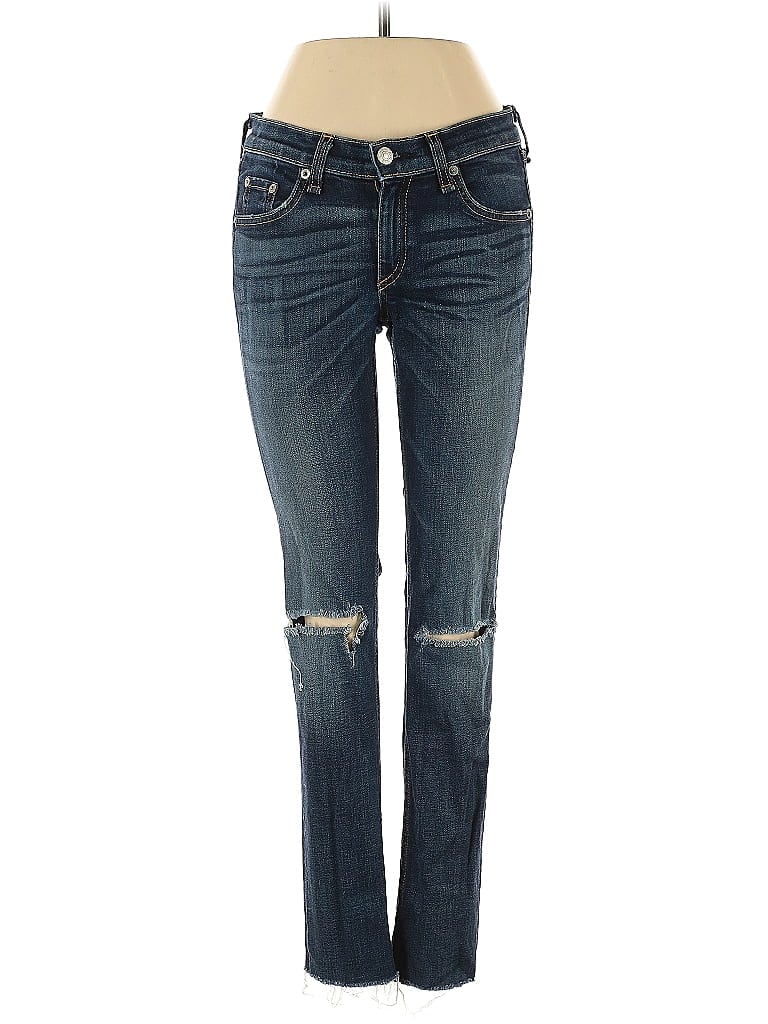 Rag & Bone/JEAN Hearts Blue Jeans Size 25 waist - photo 1