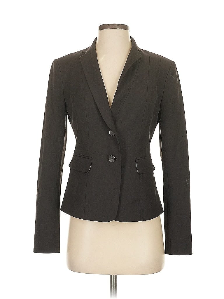 Pre-owned Ann Taylor Blazer Jacket In Gray