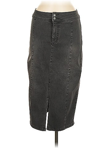 We the Free Denim Skirt (view 1)