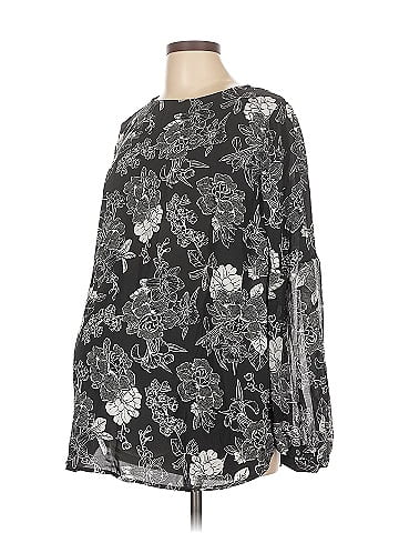 Isabel Maternity Long Sleeve Blouse (view 1)