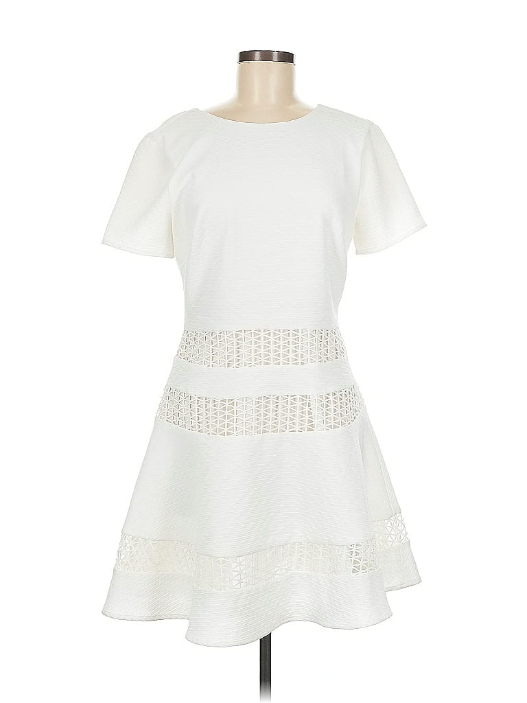 Chelsea28 White Casual Dress Size M - photo 1