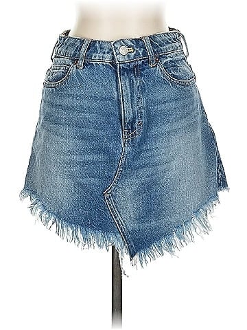 We the Free Denim Skirt (view 1)