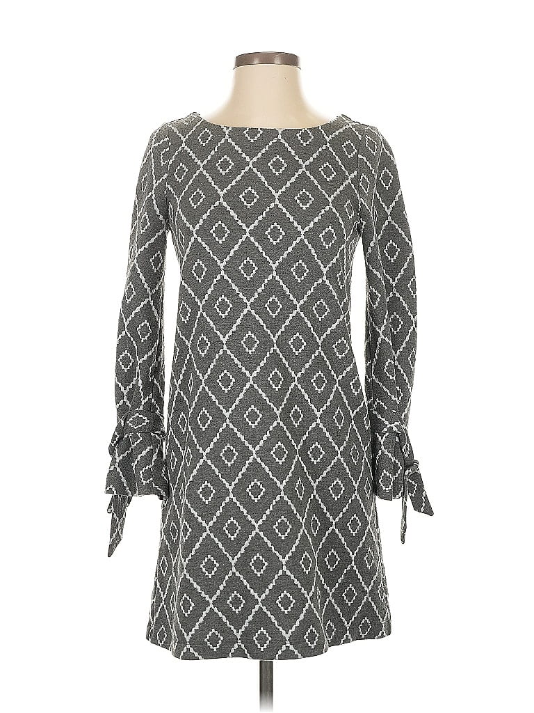 Pre-owned Ann Taylor Loft Casual Dress In Gray
