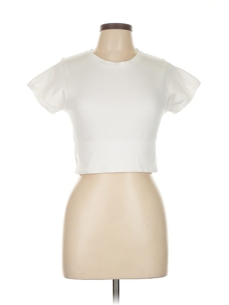 Pre-owned Offline By Aerie Short Sleeve T-shirt In White