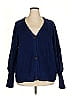 The Drop 100% Cotton Blue Cardigan Size 3X - photo 1