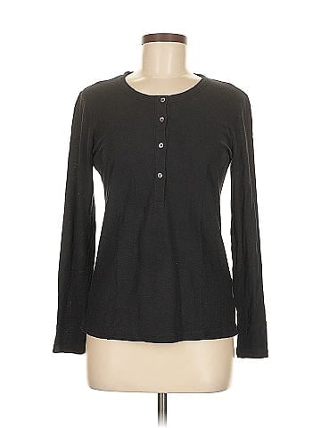 James Perse Long Sleeve Henley (view 1)