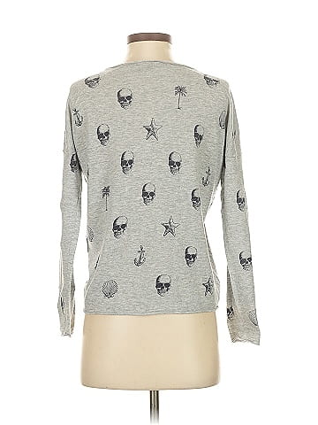 Skull Cashmere Pullover Sweater (view 2)