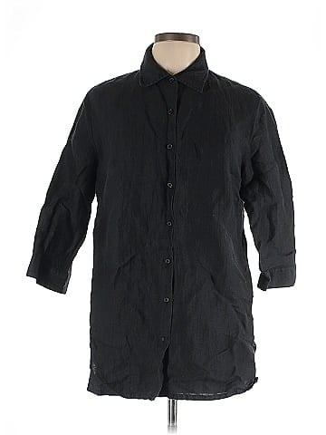 Investments 3/4 Sleeve Button-Down Shirt (view 1)
