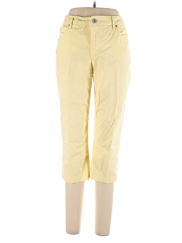Pre-owned Bandolino Casual Pants In Yellow