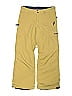 Burton 100% Nylon Solid Yellow Tan Casual Pants Size 10 - photo 1