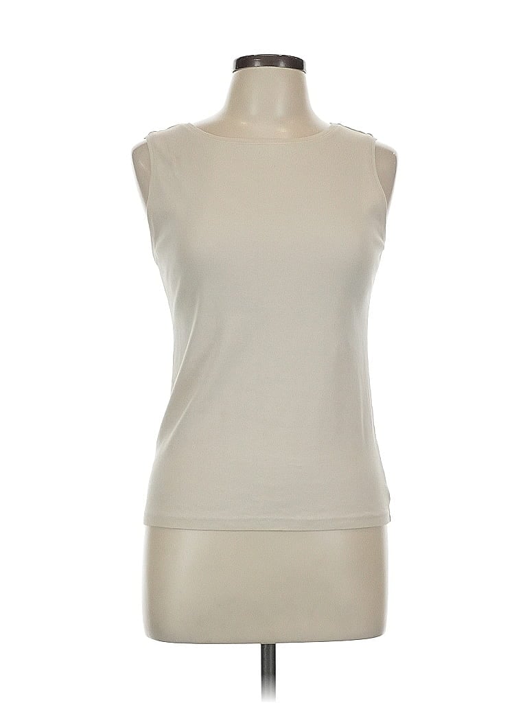 Pre-owned Karen Scott Sleeveless T-shirt In Brown