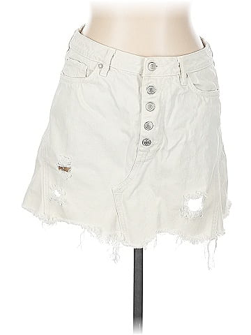 We the Free Denim Skirt (view 1)