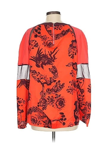 Elizabeth and James Long Sleeve Silk Top (view 2)