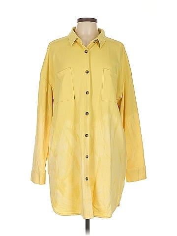 Peach Love 3/4 Sleeve Button-Down Shirt (view 1)