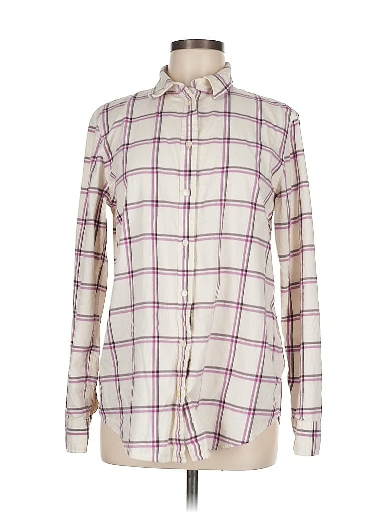 Pre-owned Banana Republic Long Sleeve Button Down Shirt In White