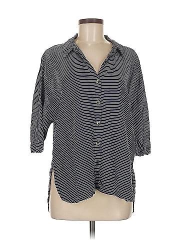 Massimo Dutti 3/4 Sleeve Button-Down Shirt (view 1)