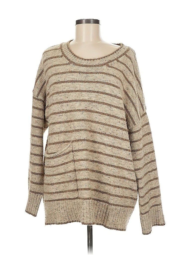 Pre-owned Max Studio Pullover Sweater In Brown