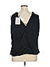 A.L.C. 100% Polyester Black Sleeveless Blouse Size 14 - photo 2