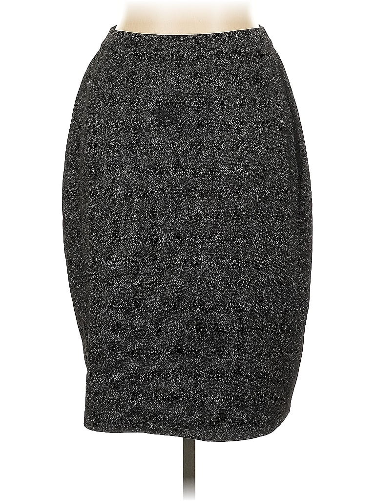 Pre-owned Dana Buchman Formal Skirt In Gray