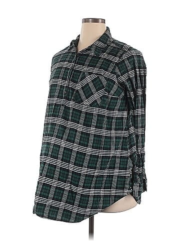 Isabel Maternity Long Sleeve Button-Down Shirt (view 1)