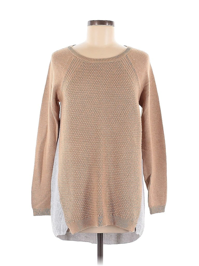 Pre-owned Ann Taylor Loft Pullover Sweater In Brown