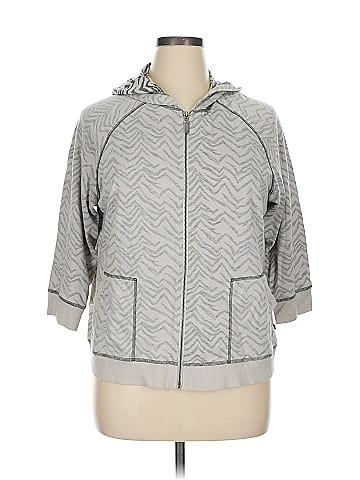 Zenergy by Chico's Zip Up Hoodie (view 1)