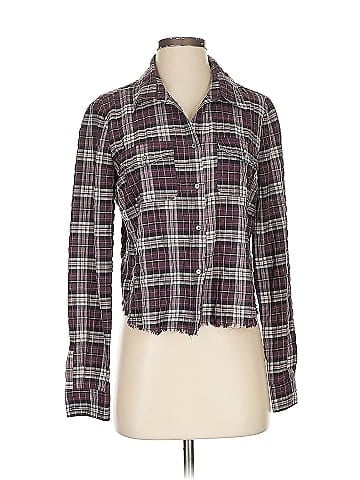 Elizabeth and James Long Sleeve Button-Down Shirt (view 1)