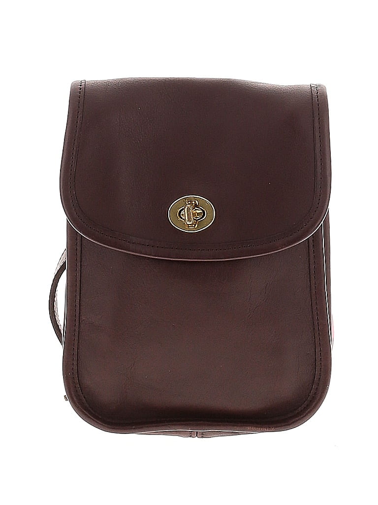 Coach Factory 100% Leather Burgundy Brown Leather Crossbody Bag One size - photo 1