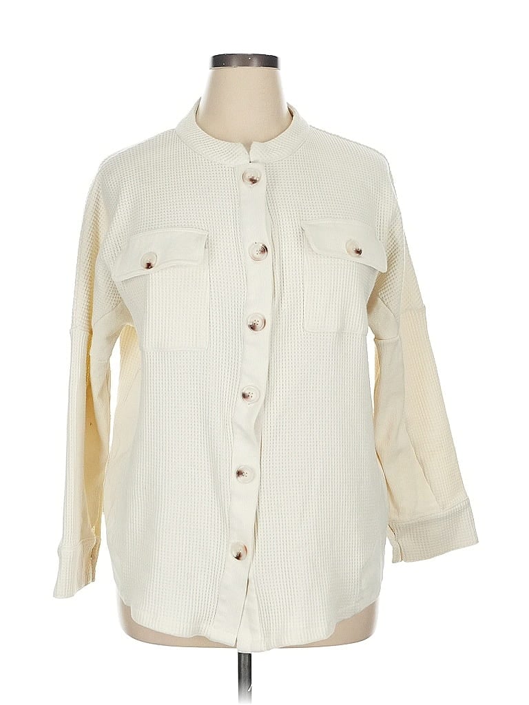 Pre-owned Unbranded Cardigan Sweater In White