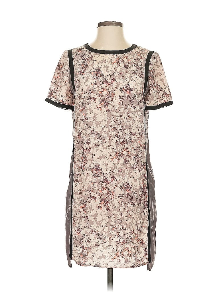 Pre-owned Club Monaco Short Sleeve Silk Top Ivory Square Neckline Tops In White