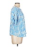 Ella Checkered-gingham Blue Short Sleeve T-Shirt Size L - photo 4