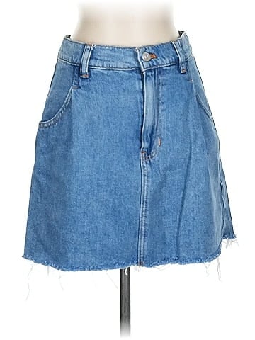 We the Free Denim Skirt (view 1)