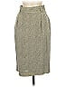 Ellen Tracy 100% Silk Chevron-herringbone Gray Silk Skirt Size 8 (petite) - photo 1