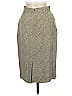 Ellen Tracy 100% Silk Chevron-herringbone Gray Silk Skirt Size 8 (petite) - photo 2