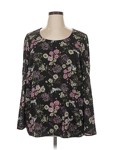 Kensie Long Sleeve Blouse (view 1)