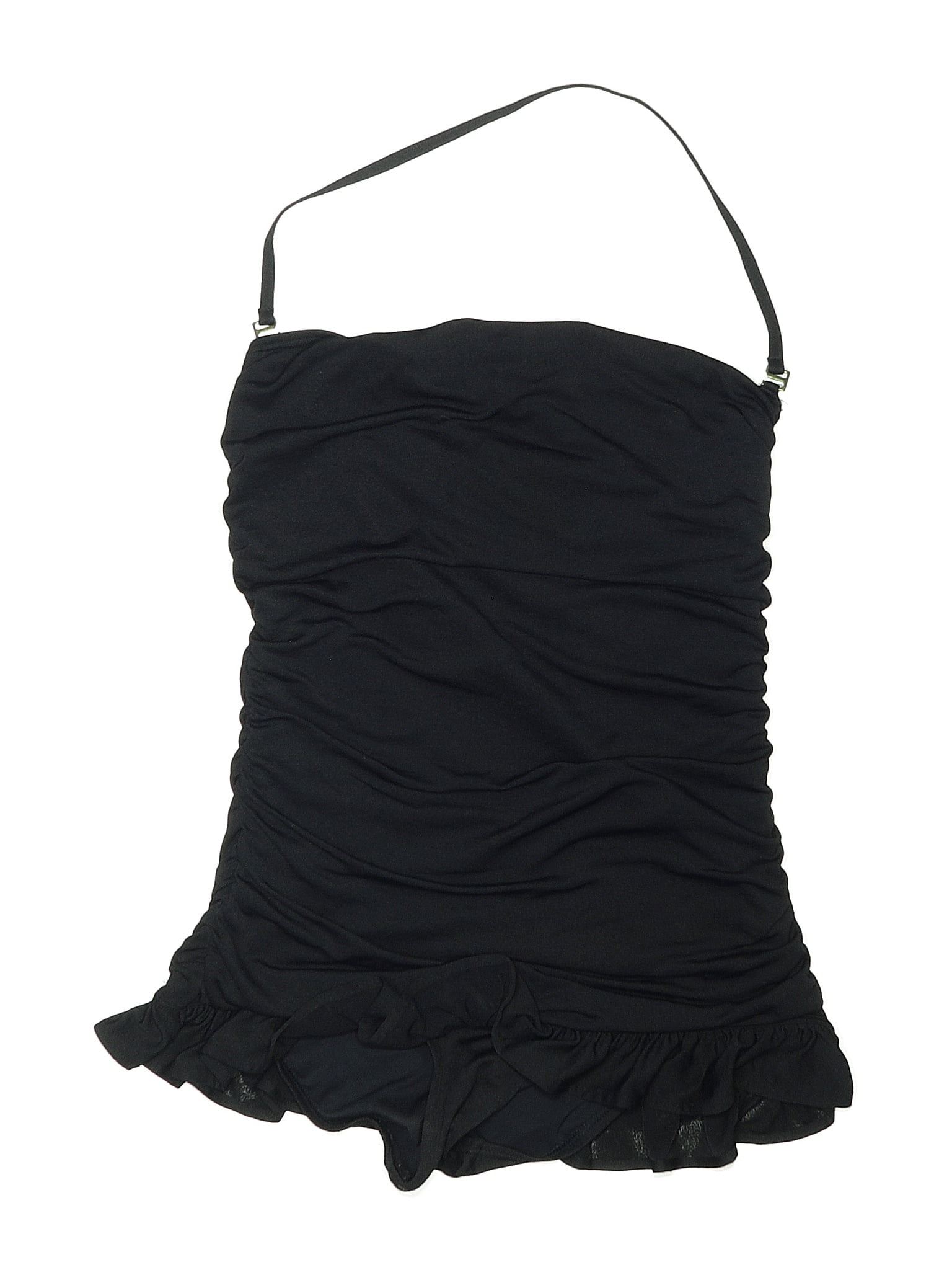 Juicy Couture Solid Black One Piece Swimsuit Size S