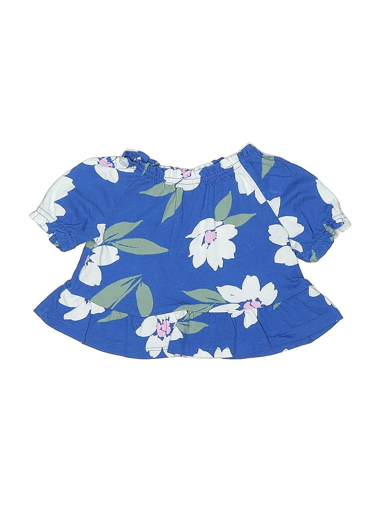 Pre-owned Carter's Babies' 3/4 Sleeve T-shirt In Blue