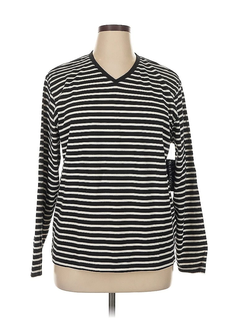 Pre-owned Karen Scott Pullover Sweater In Black