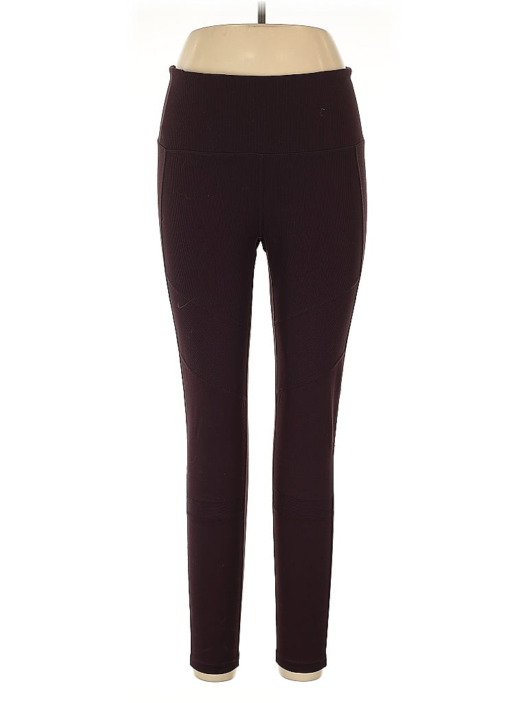 Pre-owned Zella Active Pants In Burgundy