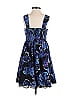 Candie's 100% Polyester Paisley Blue Cocktail Dress Size XS - photo 2