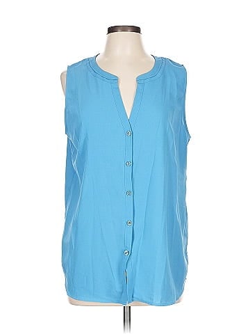 Ann Taylor Sleeveless Button-Down Shirt (view 1)