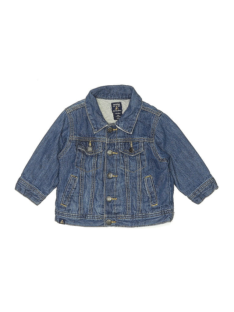 Robe En Jean Baby Gap Pois Blancs - Taille 18-24 Mois - Coton - Occasion Très Bon état