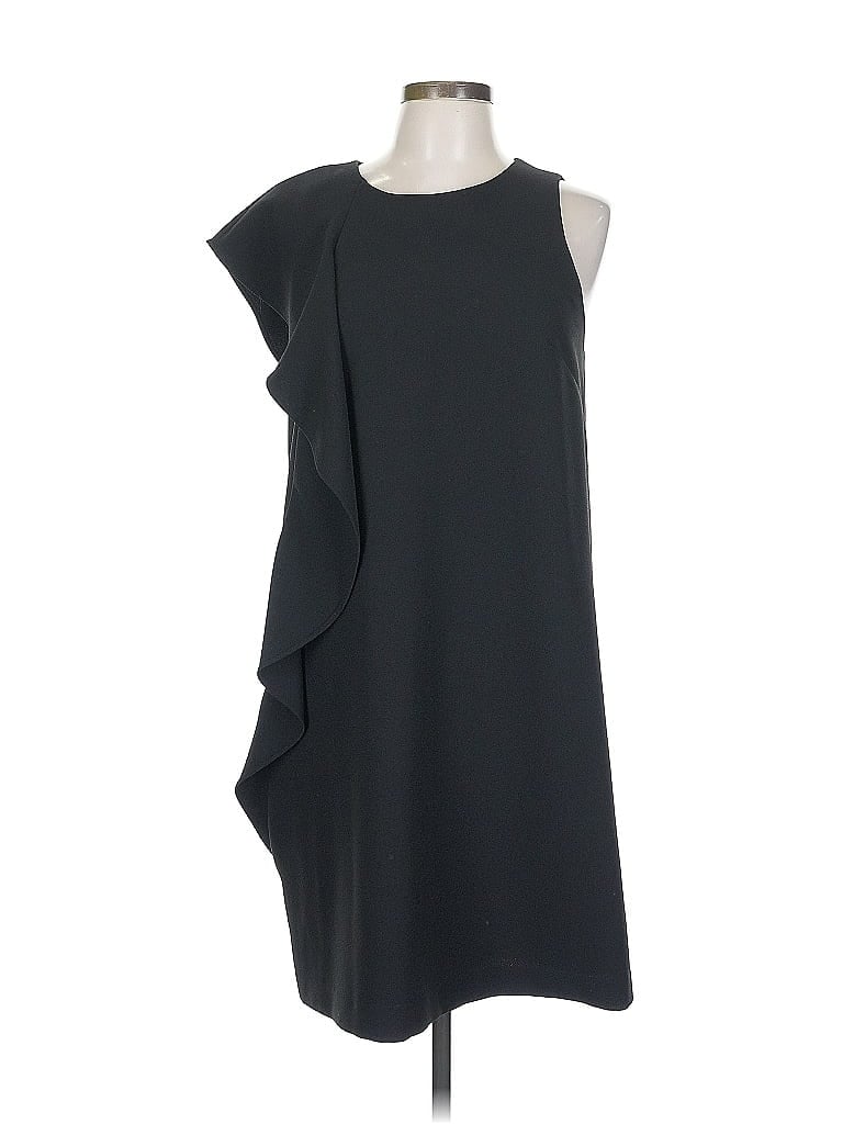 Chelsea28 Solid Black Cocktail Dress Size 10 - photo 1