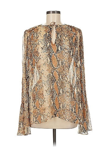 Diane von Furstenberg Long Sleeve Silk Top (view 1)