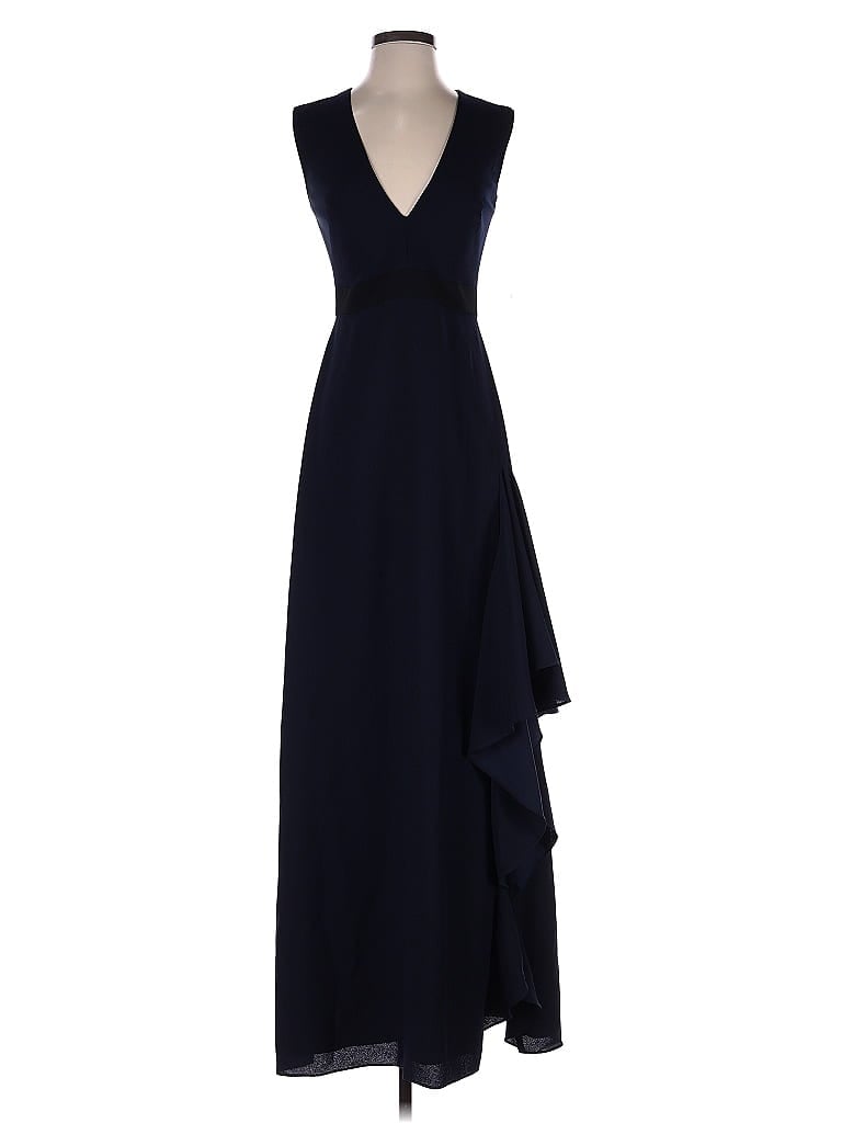 ML Monique Lhuillier Blue Cocktail Dress Size 2 - photo 1
