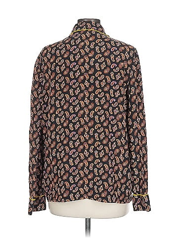 Diane von Furstenberg Long Sleeve Silk Top (view 2)