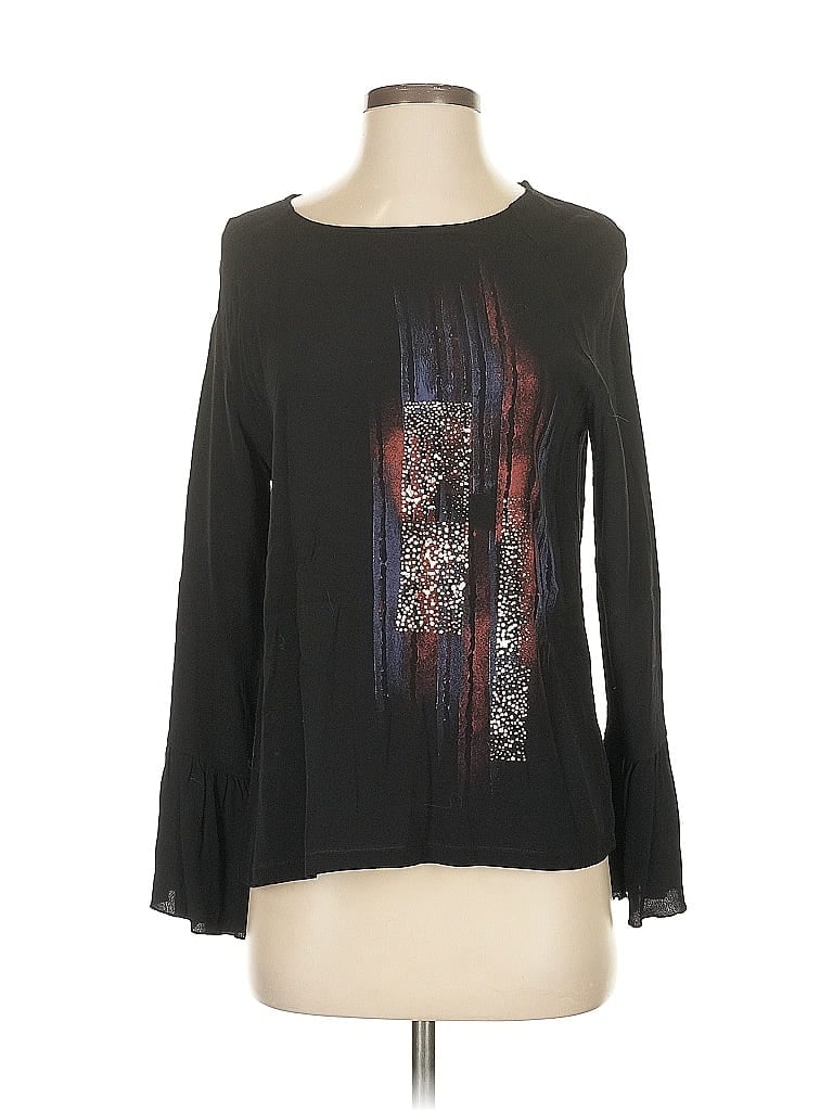 Pre-owned Siste's Long Sleeve Blouse In Black