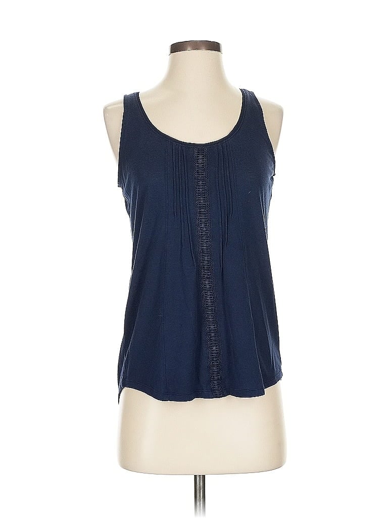 Pre-owned White House Black Market Tank Top Blue Halter Neckline Tops