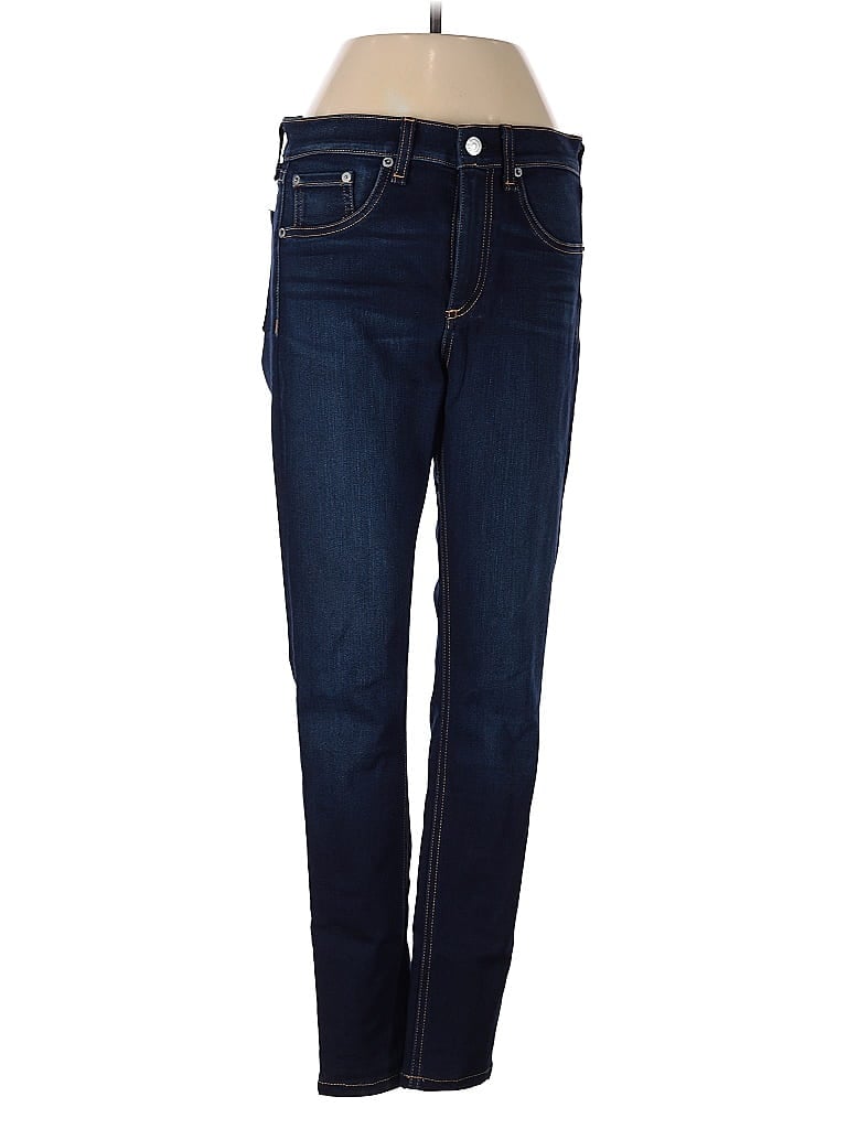 Rag & Bone/JEAN Solid Blue Jeans Size 27 waist - photo 1