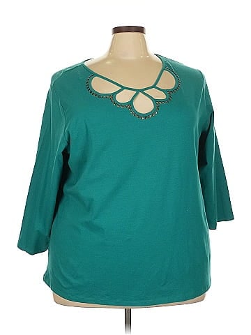 Susan Graver 3/4 Sleeve Top (view 1)